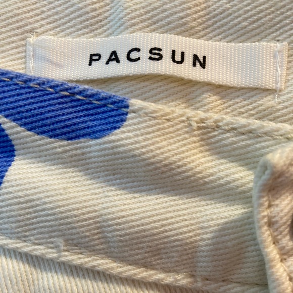 PacSun ultra high rise flare carpenter butterfly floral jeans sz 26 - Picture 3 of 13